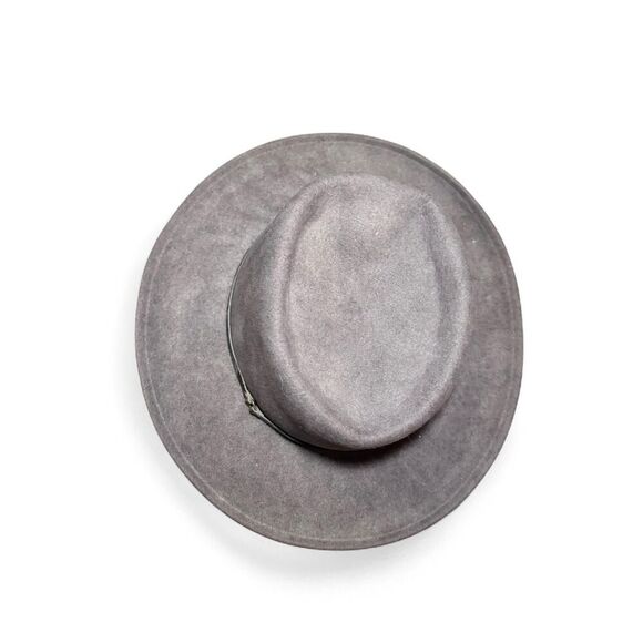 Sheplers by Bailey 100% Wool Fedora Hat XL Gray Western Style Made in USA - Picture 6 of 7